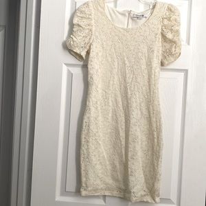 Cream Lace Dress